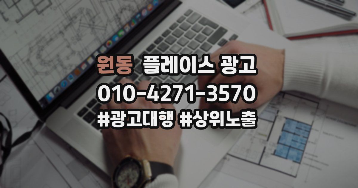 원동 플레이스 광고