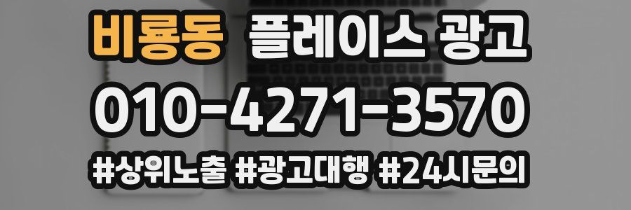 비룡동 플레이스 광고