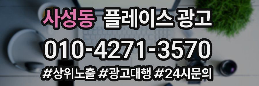 사성동 플레이스 광고
