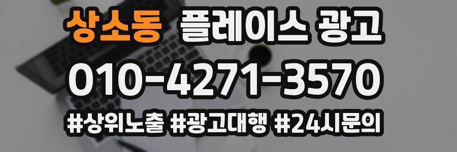 상소동 플레이스 광고