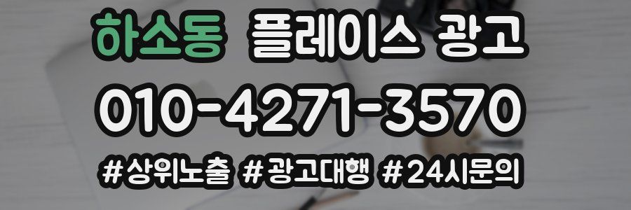 하소동 플레이스 광고