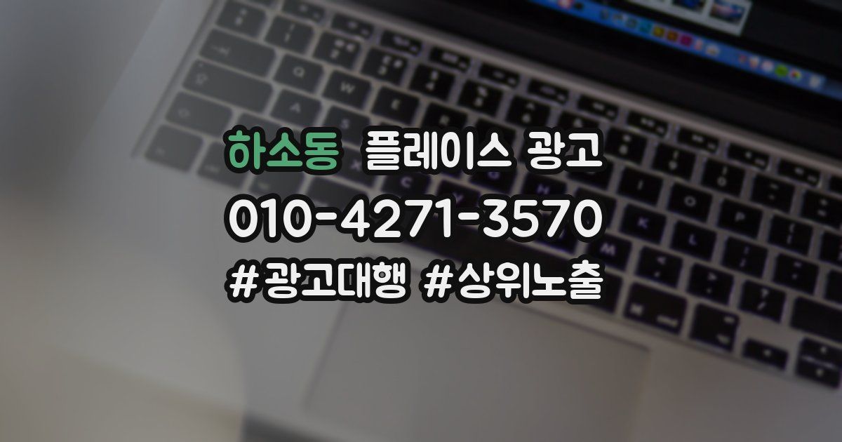 하소동 플레이스 광고