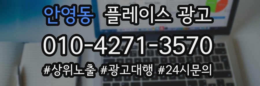 안영동 플레이스 광고