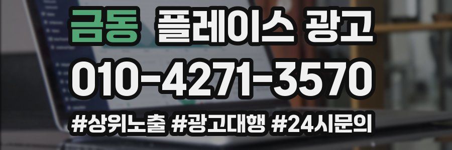 금동 플레이스 광고