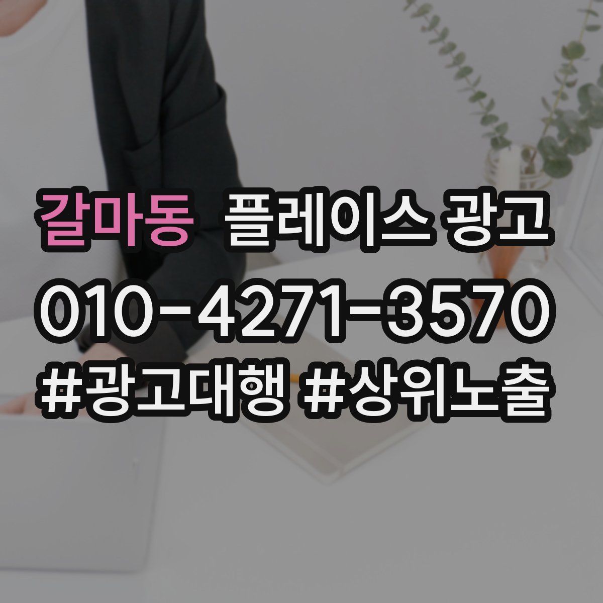 갈마동 플레이스 광고