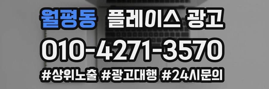 월평동 플레이스 광고