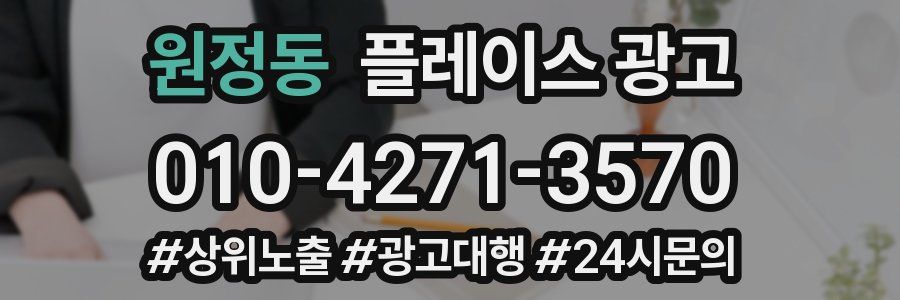 원정동 플레이스 광고