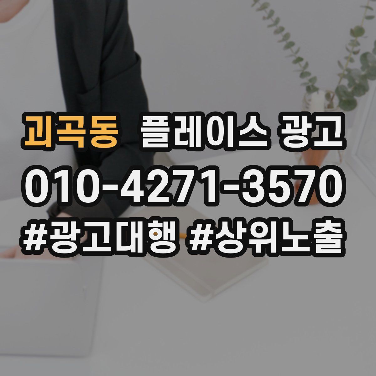 괴곡동 플레이스 광고