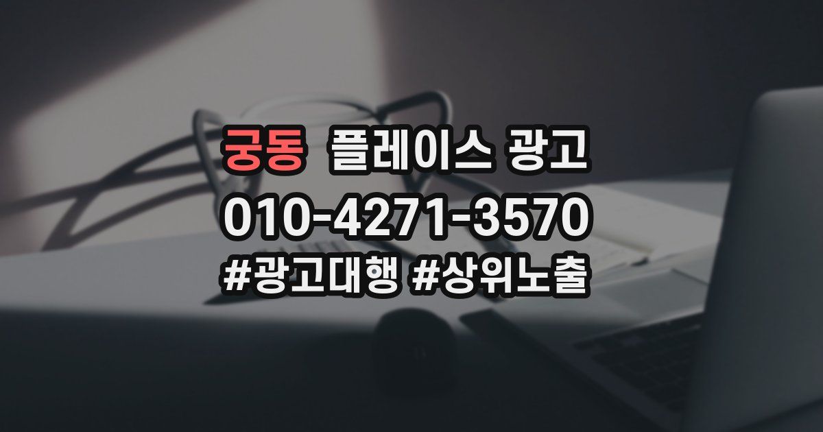 궁동 플레이스 광고