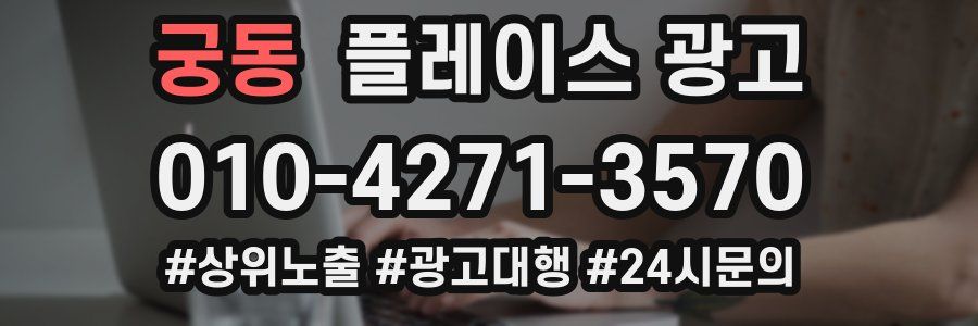 궁동 플레이스 광고