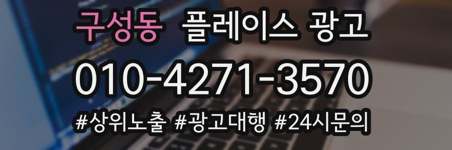구성동 플레이스 광고