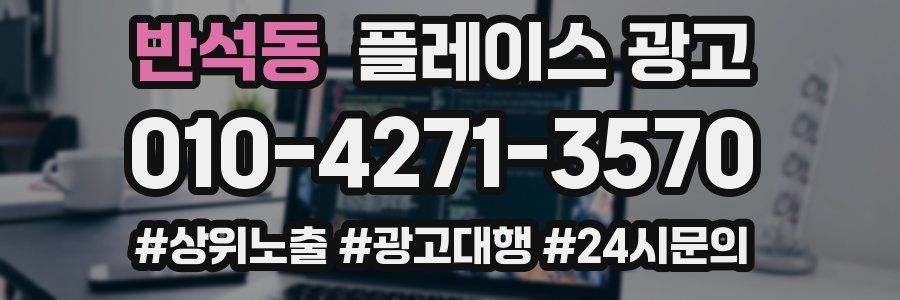 반석동 플레이스 광고