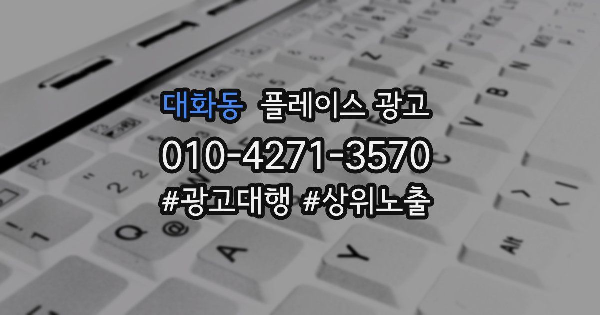 대화동 플레이스 광고