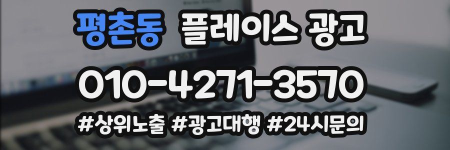 평촌동 플레이스 광고