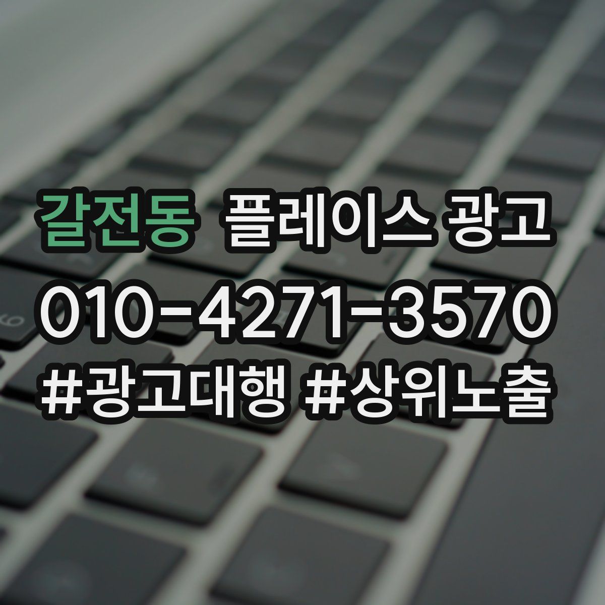 갈전동 플레이스 광고