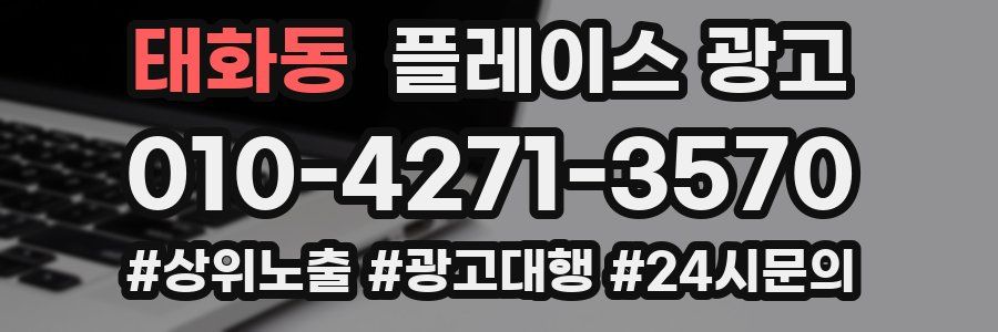 태화동 플레이스 광고