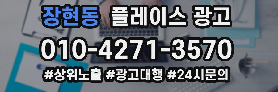 장현동 플레이스 광고