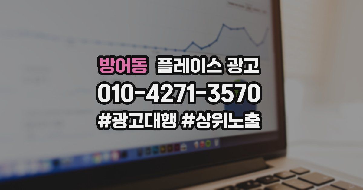 방어동 플레이스 광고
