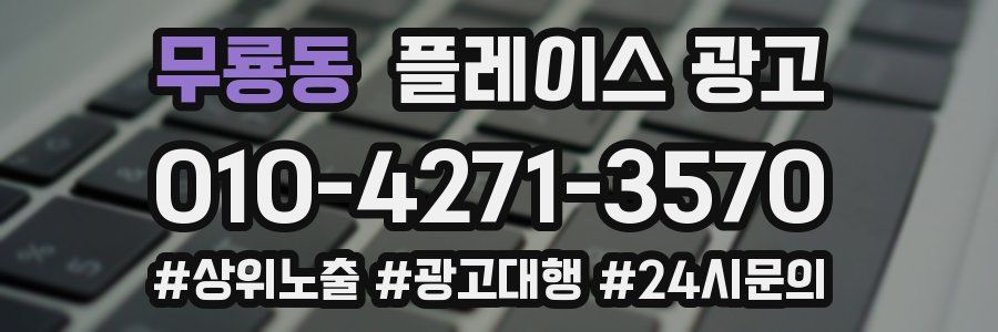 무룡동 플레이스 광고
