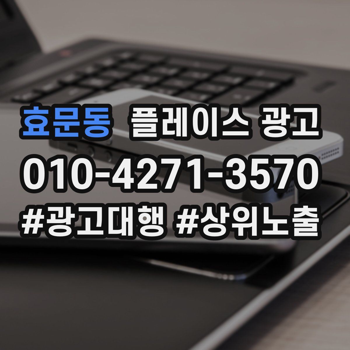 효문동 플레이스 광고