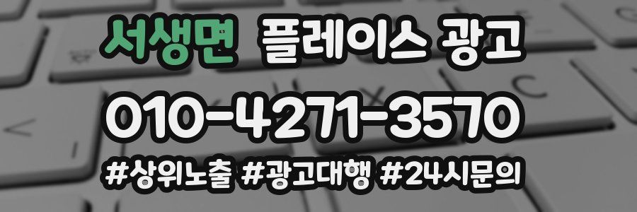 서생면 플레이스 광고