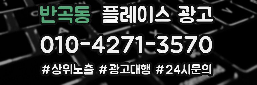 반곡동 플레이스 광고