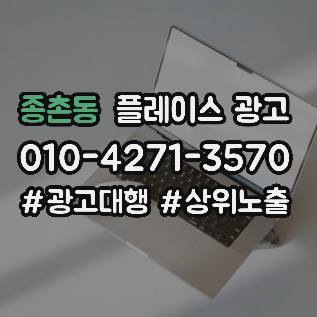 종촌동 플레이스 광고