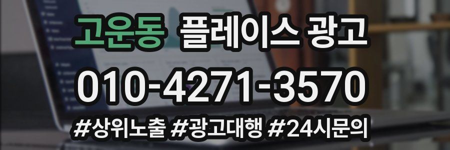고운동 플레이스 광고