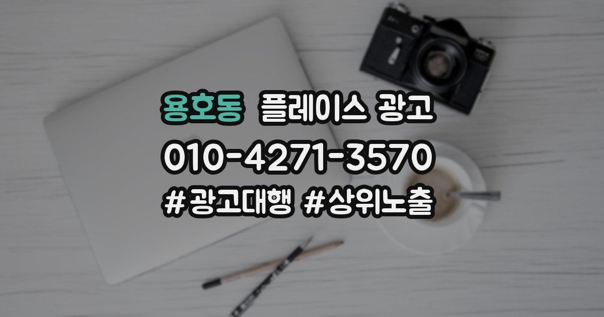 용호동 플레이스 광고