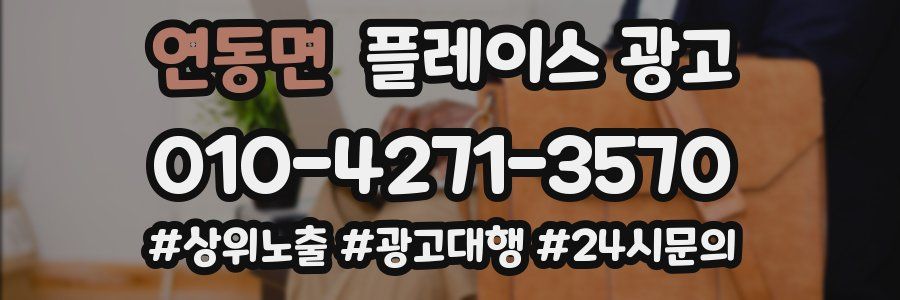 연동면 플레이스 광고