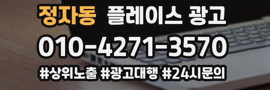 정자동 플레이스 광고