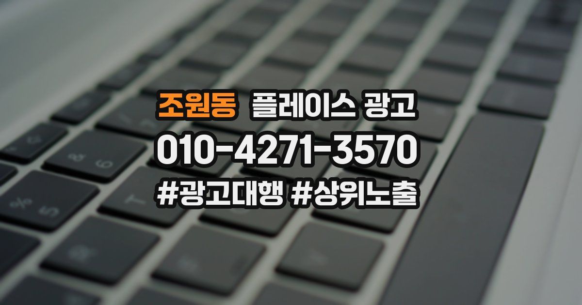 조원동 플레이스 광고