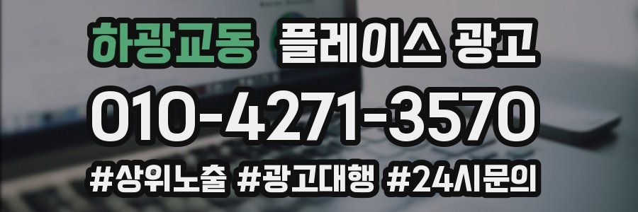 하광교동 플레이스 광고