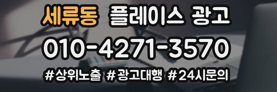 세류동 플레이스 광고