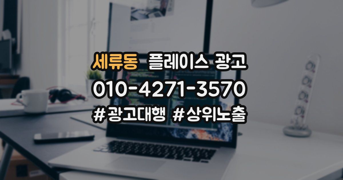 세류동 플레이스 광고
