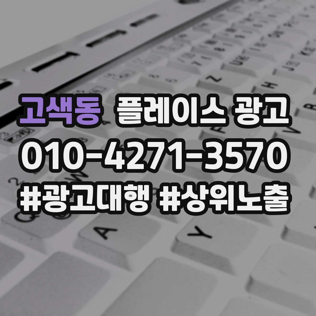 고색동 플레이스 광고