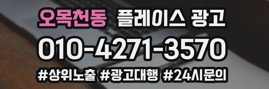 오목천동 플레이스 광고