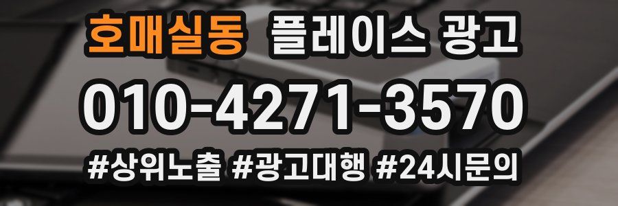 호매실동 플레이스 광고