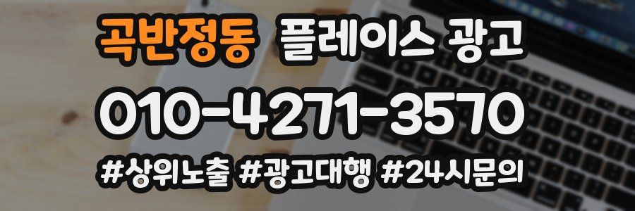 곡반정동 플레이스 광고