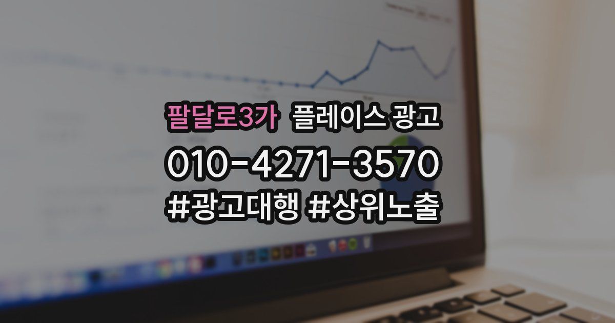 팔달로3가 플레이스 광고