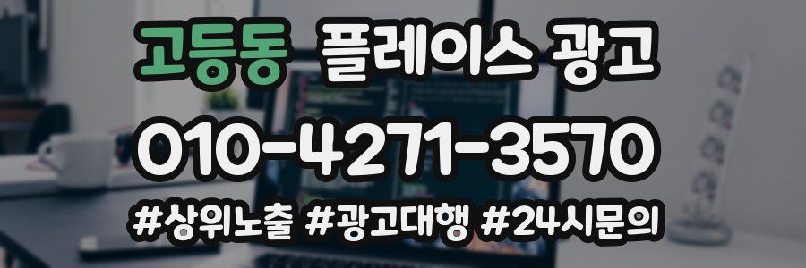 고등동 플레이스 광고