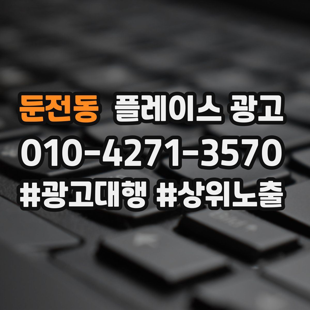 둔전동 플레이스 광고