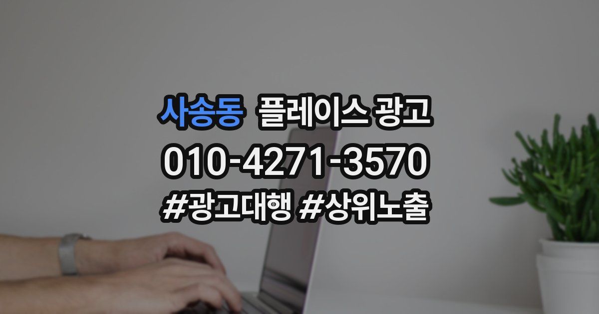 사송동 플레이스 광고