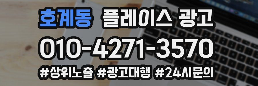 호계동 플레이스 광고