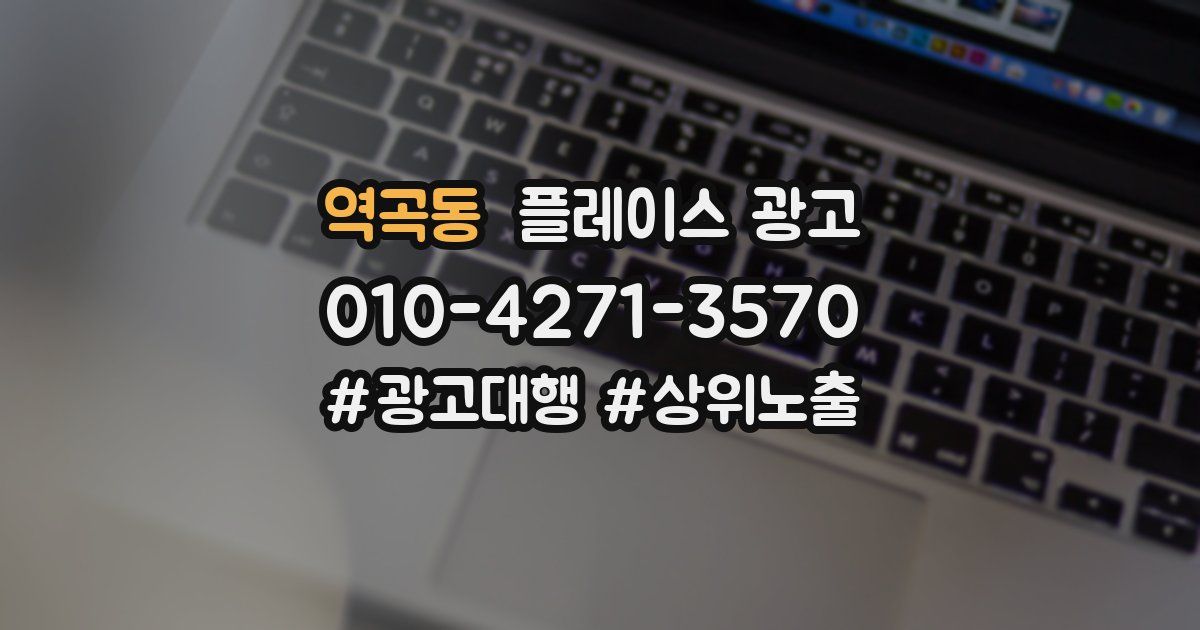 역곡동 플레이스 광고