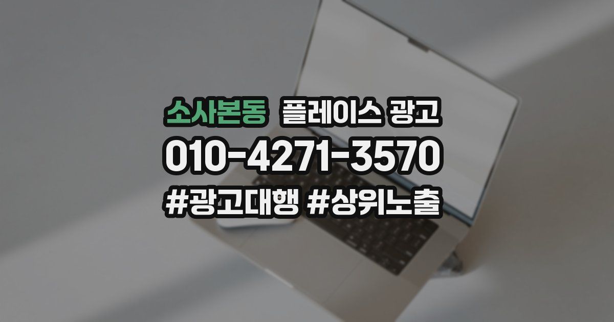 소사본동 플레이스 광고