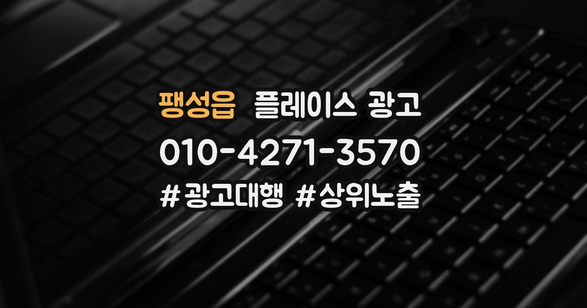팽성읍 플레이스 광고