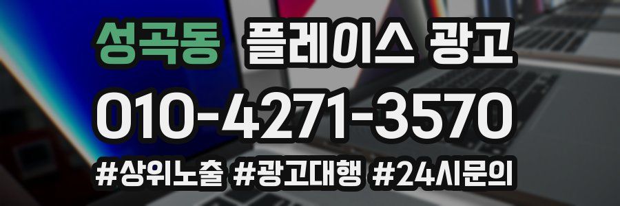성곡동 플레이스 광고