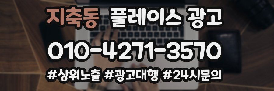지축동 플레이스 광고