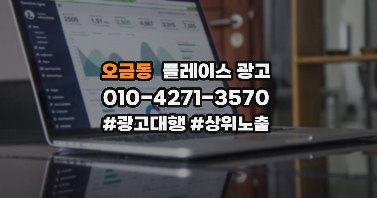 오금동 플레이스 광고